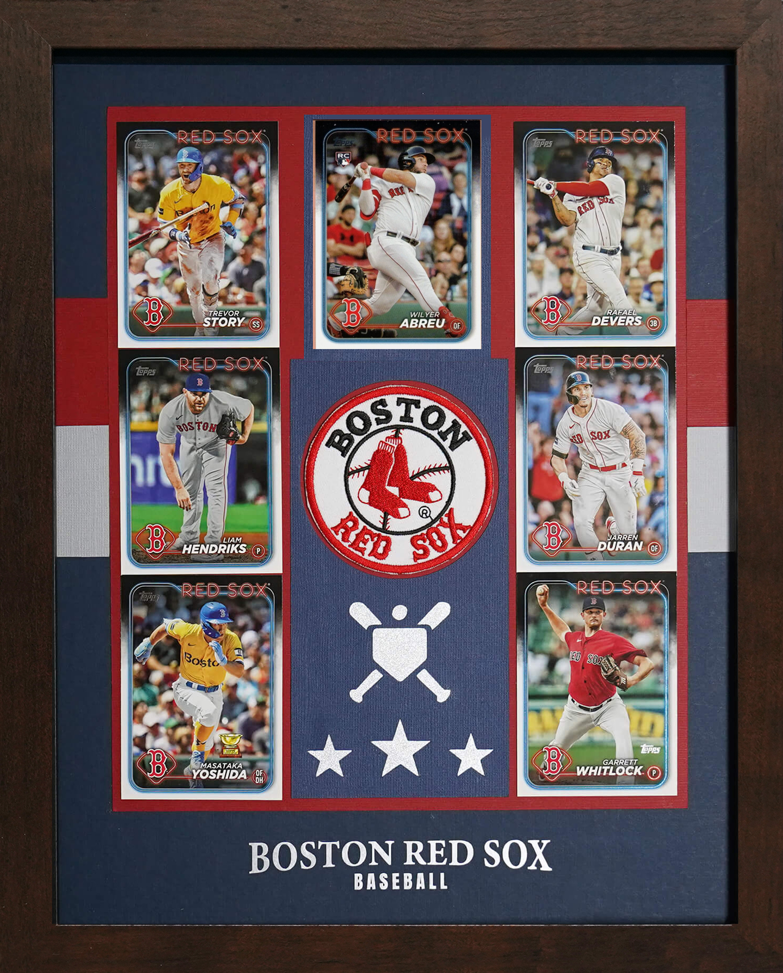 The All-Star Patch 7 card Sports card display